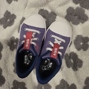 Kizik Kids Purple Slip-On Sneakers with White Toecap